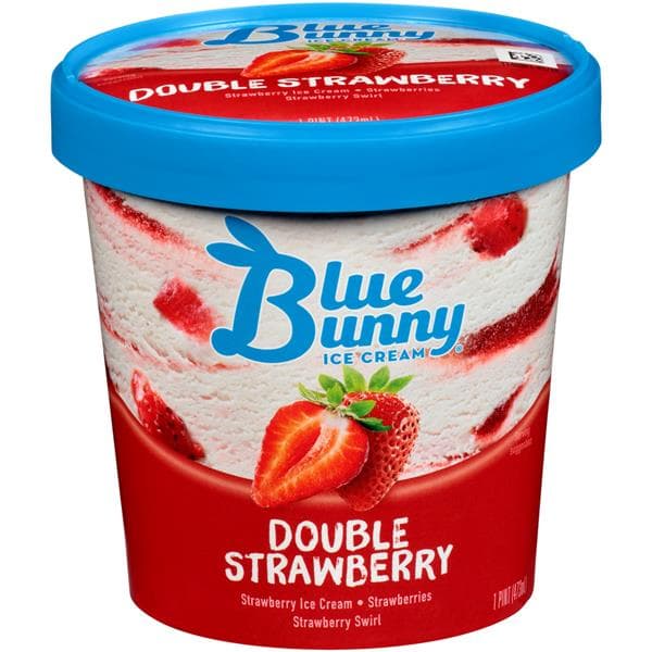 Blue Bunny Double Strawberry Ice Cream