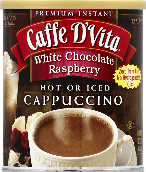 Caffe D'Vita White Chocolate Raspberry Instant Cappuccino