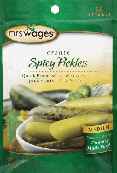 Mrs. Wages Create Medium Spicy Pickles Quick Process Pickle Mix