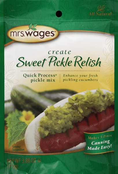 Mrs. Wages Create Sweet Pickle Relish Quick Process Pickle Mix