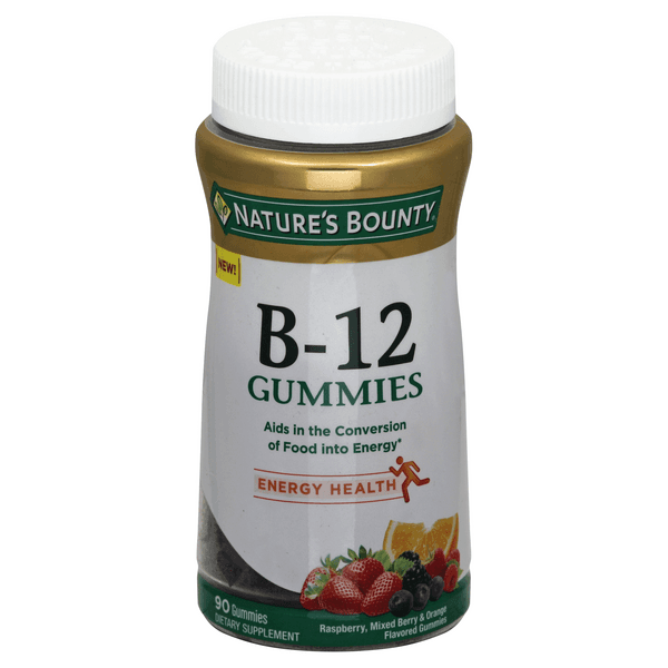 Nature'S Bounty Vitamin B-12, Gummies, Raspberry, Mixed Berry & Orange Flavored