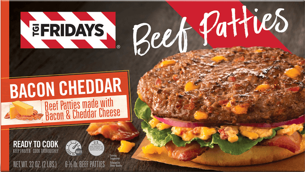 Tgi Fridays Bacon Cheddar Beef Patties