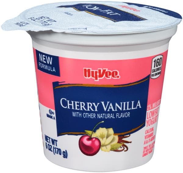 Hy-Vee Cherry Vanilla Lowfat Yogurt
