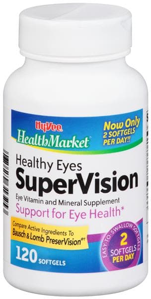 Hy-Vee Healthmarket Healthy Eyes Supervision Softgels