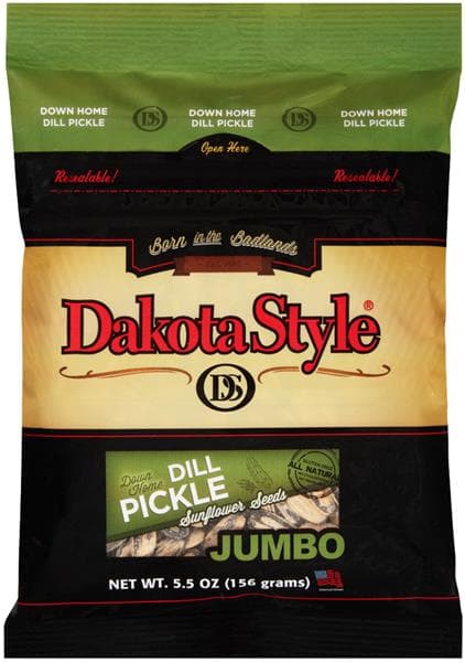 Dakota Style Down Home Dill Pickle Jumbo Sunflower Seeds