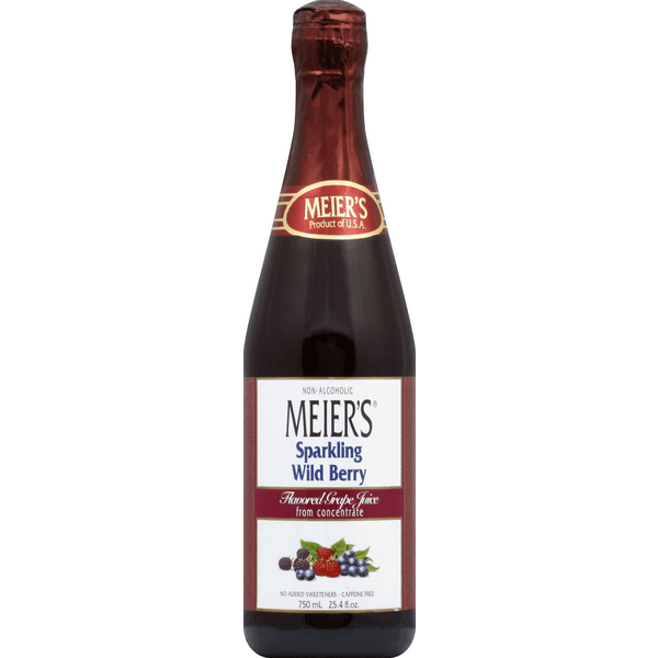 Meier'S Sparkling Wild Berry 100% Flavored Grape Juice