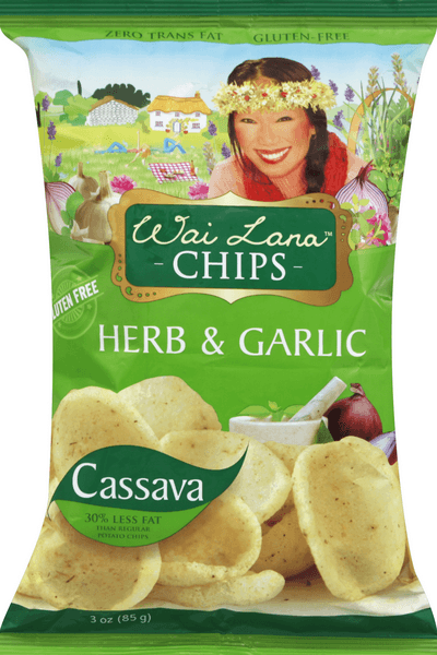 Wai Lana Chips Cassava Herb & Garlic