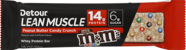 Detour Lean Muscle Peanut Butter Candy Crunch Protein Bar