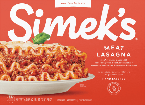 Simek'S Lasagna Meat Large Family Size