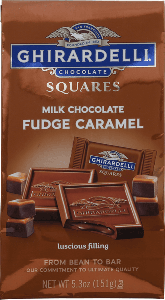 Ghirardelli Squares Milk Chocolate Fudge Caramel