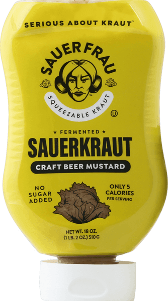 Sauer Frau Sauerkraut Squeezable Craft Beer Mustard