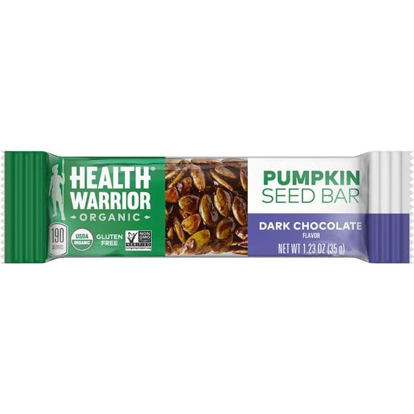 Health Warrior Organic Pumpkin Seeds Bar Dark Chocolate