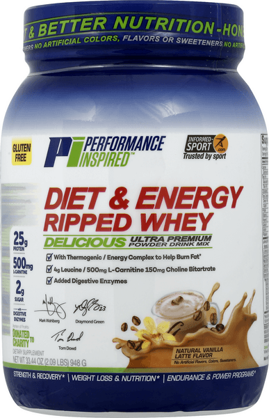 Performance Inspired Ripped Whey Natural Vanilla Latte