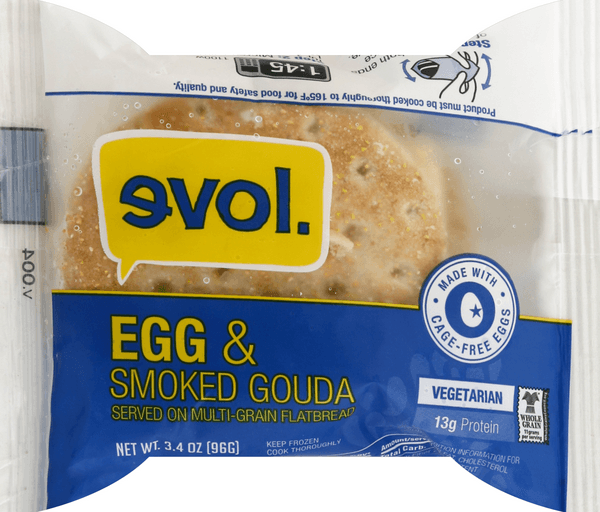Evol Egg & Smoked Gouda Flatbread Sandwich