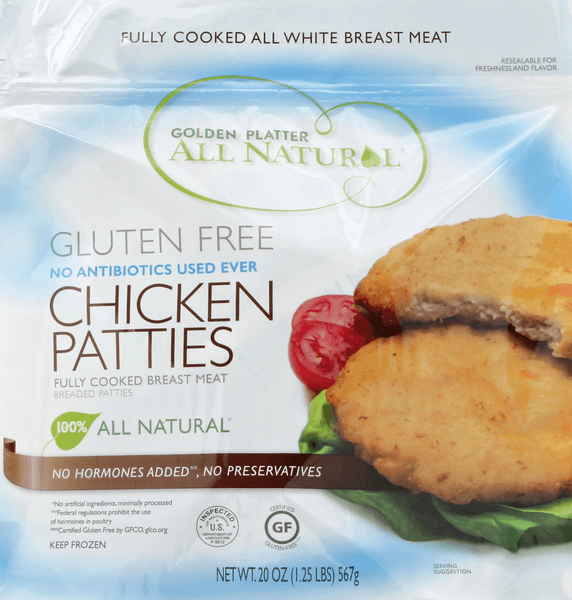 Golden Platter Gluten Free Chicken Patties