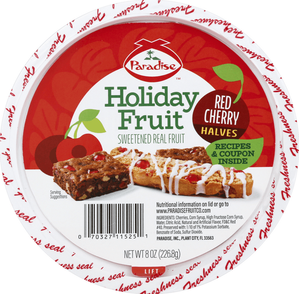 Paradise Red Cherry, Halves