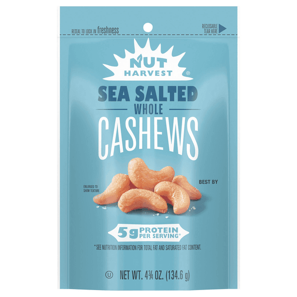 Nut Harvest Sea Salted Whole Cashews
