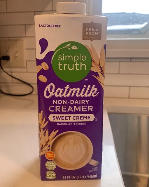 Is it Soy Free Simple Truth Non-dairy Oatmilk Sweet Creme Creamer
