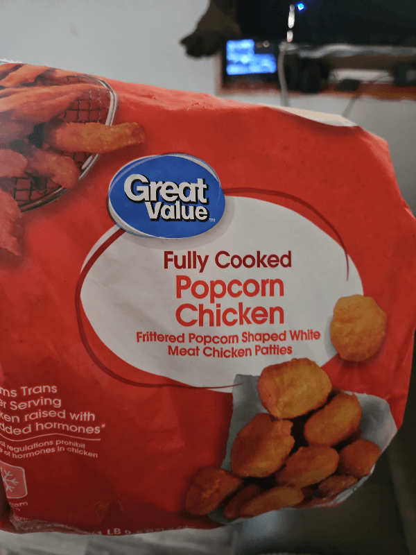 Great Value Breaded Fully Cooked Popcorn Chicken