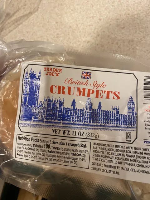 Is it Vegan? Trader Joe's British Style Crumpets