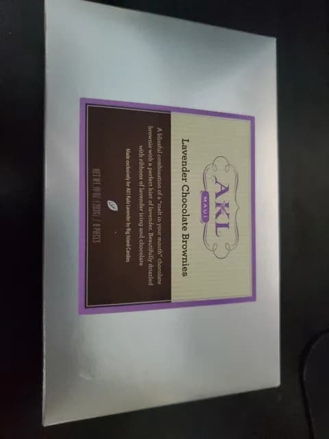 Akl Maui Lavender Chocolate Brownies