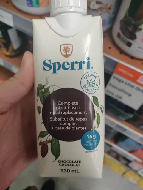 Sperri Chocolate Complete Plant-Based Meal Replacement