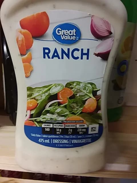 Great Value Ranch Dressing