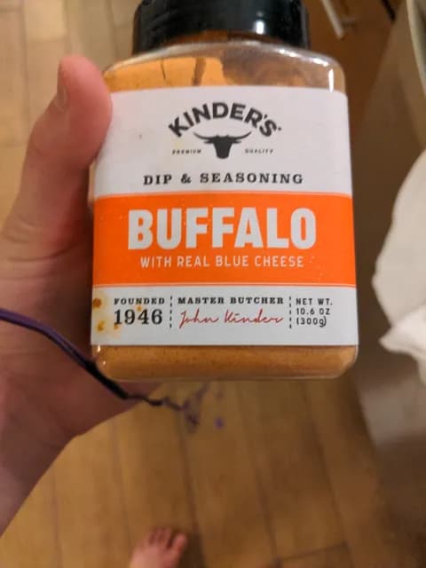 Kinder'S Buffalo With Real Blue Cheese Dip & Seasoning