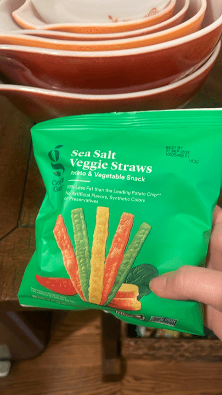 Good & Gather Sea Salt Veggie Straws Potato & Vegetable Snack
