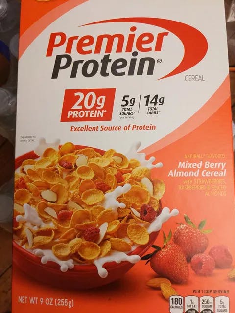 Is it Pescatarian? Premier Protein Mixed Berry Almond Cereal