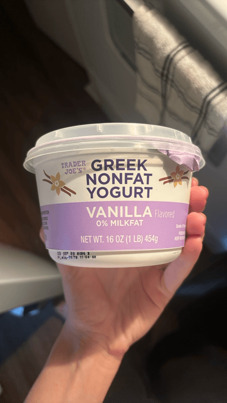 Trader Joe'S Greek Nonfat Yogurt Vanilla Flavored