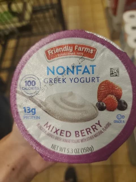 Friendly Farms Nonfat Mixed Berry Greek Yogurt