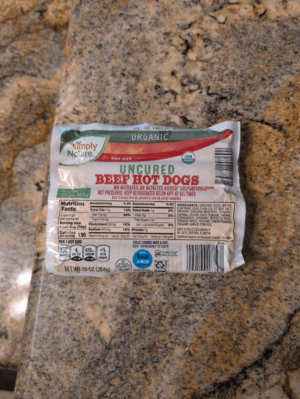Simply Nature Organic Uncured Beef Hot Dogs