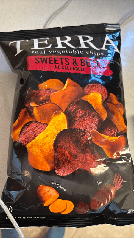 Is it Honey Free? Terra Vegetable Chips Sweet & Beets No Salt Added