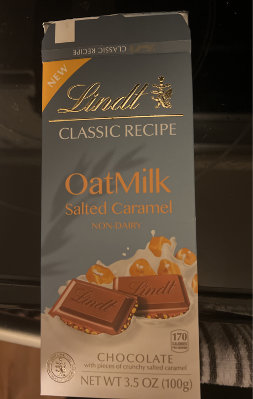 Is it Shellfish Free? Lindt Oatmilk Salted Caramel Non-dairy Chocolate