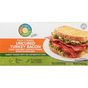 Full Circle Market Fully Cooked Uncured Turkey Bacon