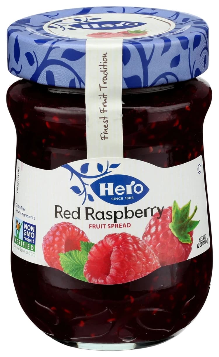 Hero Fruit Spread Premium Red Raspberry