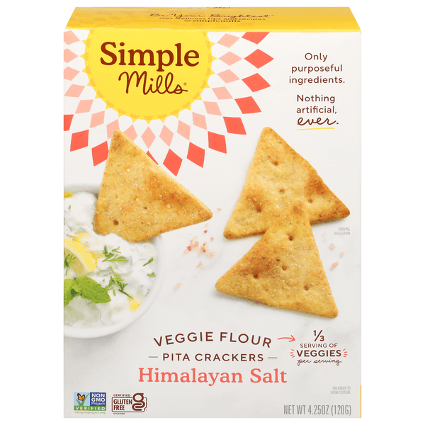 Is it Mushroom Free? Simple Mills Veggie Pita Crackers Himalayan Salt - Gluten Free