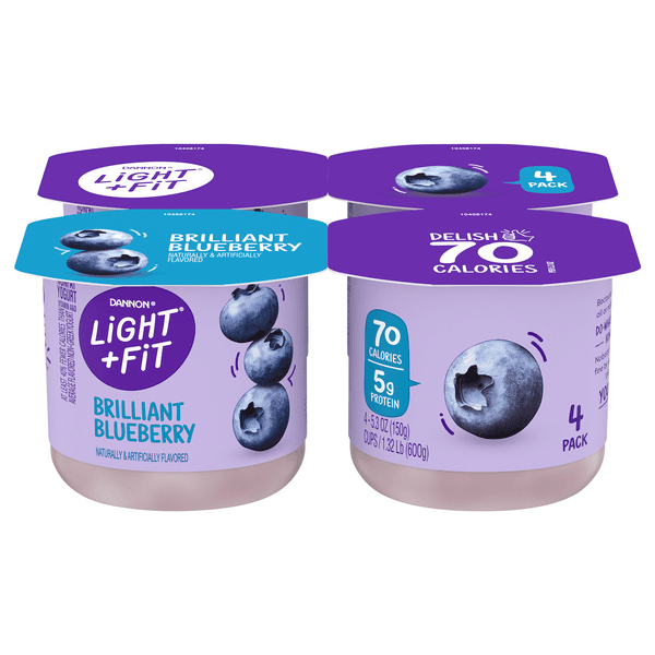 Light + Fit Blueberry Nonfat Gluten Free Yogurt