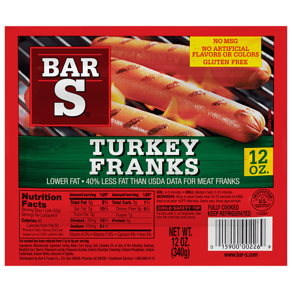 Bar-S Franks Turkey