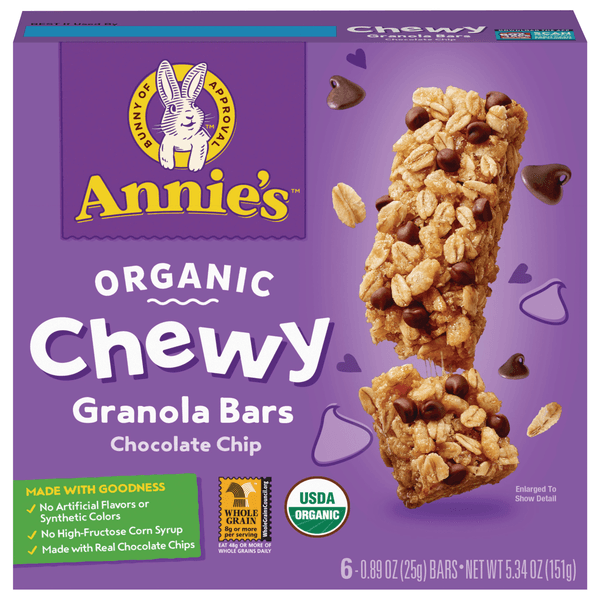 Annie's Homegrown Organic Chocolate Chip Chewy Granola Bar