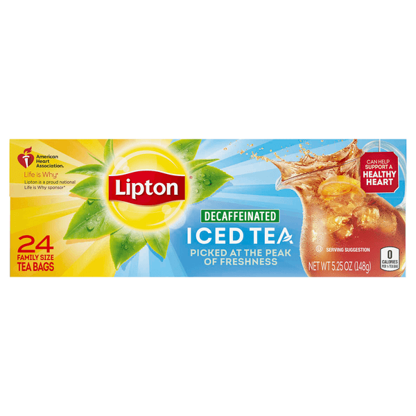 Lipton Iced Tea Decaffeinated Family Size