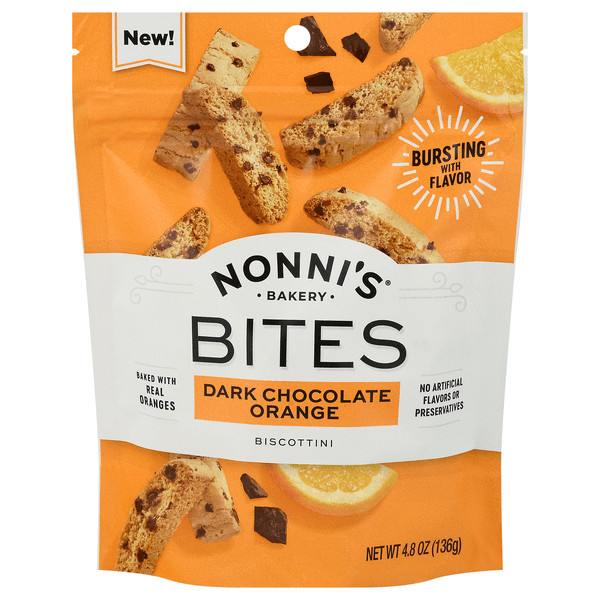 Nonni'S Dark Chocolate Orange Bites