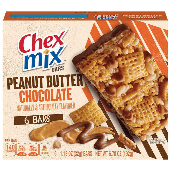 Chex Mix Peanut Butter Chocolate Bars