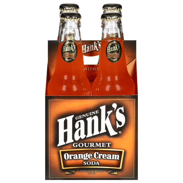 Hanks Soda Premium Orange Cream Bottles