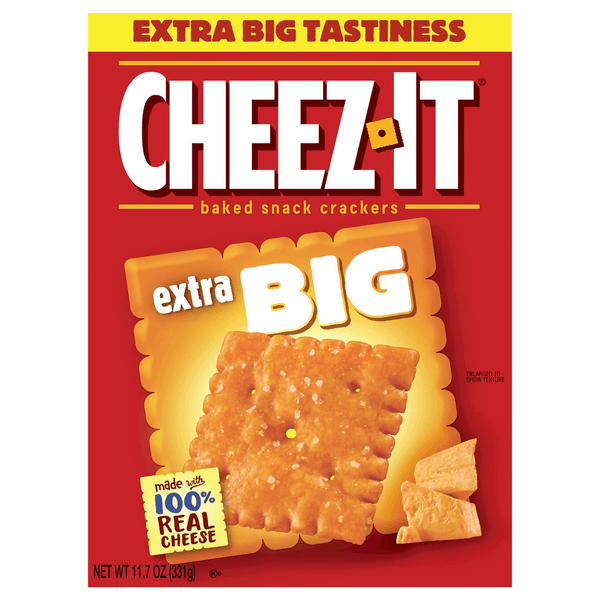 Is it Mustard Free? Cheez-it Extra Big Cheese Crackers Baked Snack Original