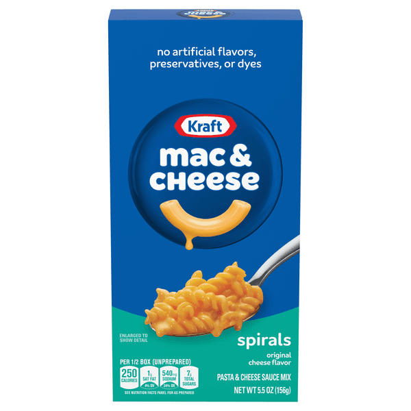 Kraft Spirals Original Macaroni & Cheese Dinner Box