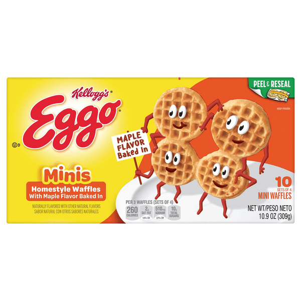 Eggo Mini Breakfast Waffles Homestyle With Maple Flavor