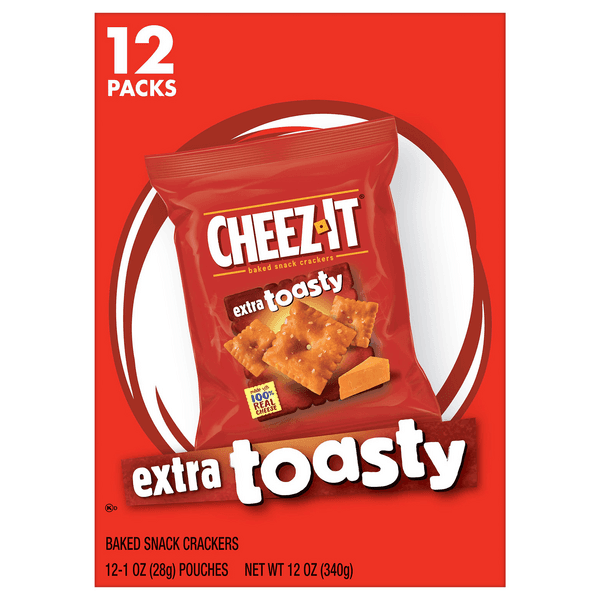 Cheez-It Extra Toasty Baked Snack Cheese Crackers