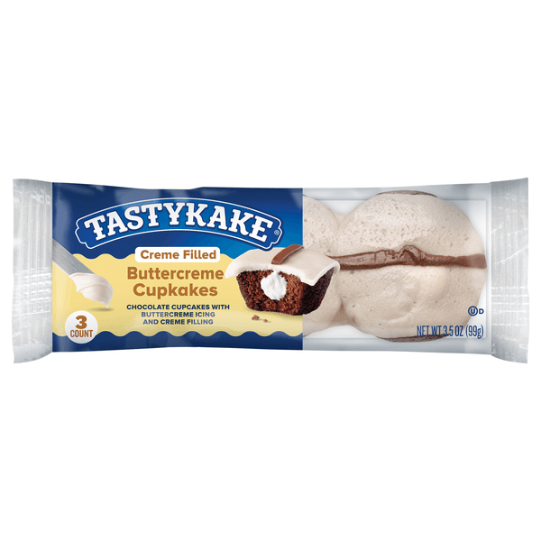 Tastykake Cupcakes Cream Filled Butter Cream